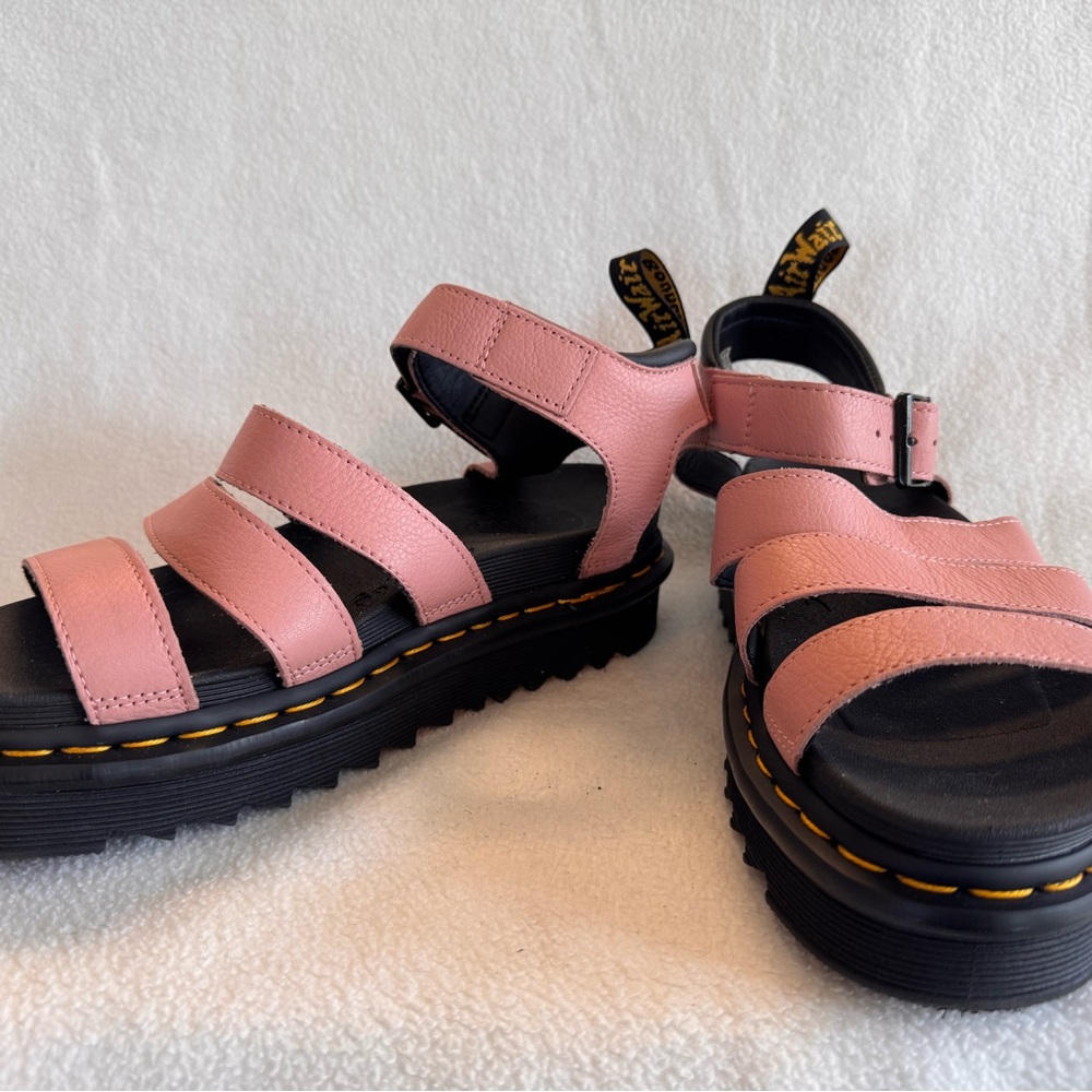 Dr. Martens Blaire Pink and Black Sandals